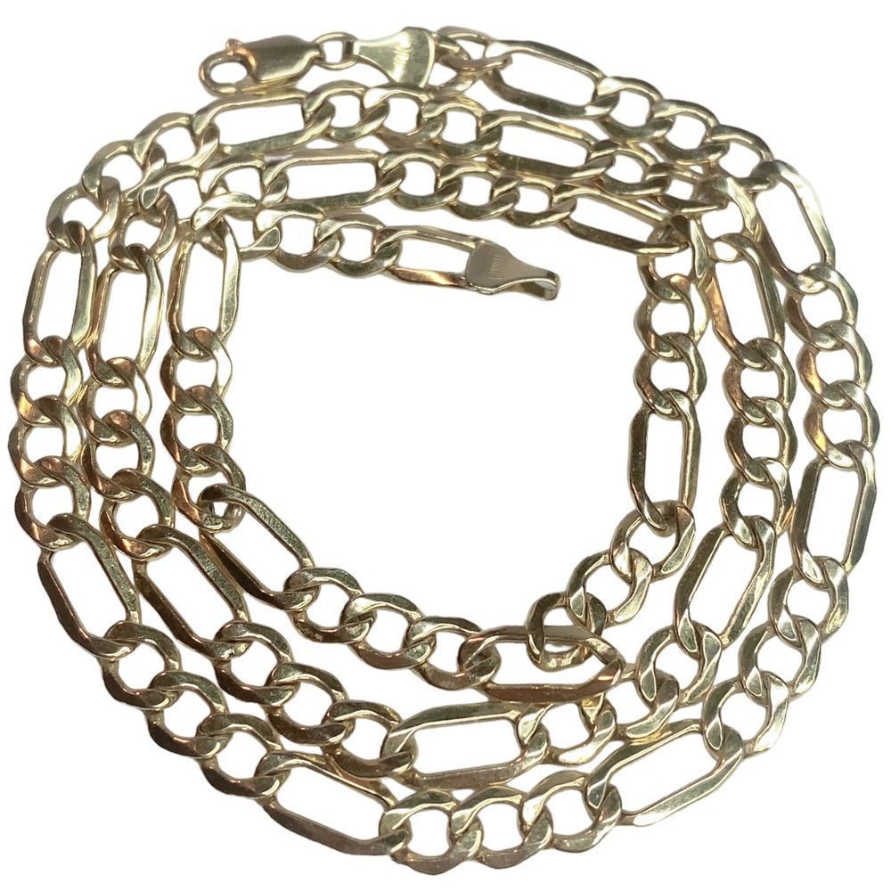 10K RCI TURKEY Yellow Gold Figaro Chain 20” Chain Necklace Men or Women